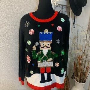Like new light up Christmas  sweater.